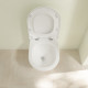 Унитаз подвесной Villeroy & Boch Subway 3.0 4670TSR1 alpin, ceramicplus, сиденье с микролифтом, белый, 37x56 см