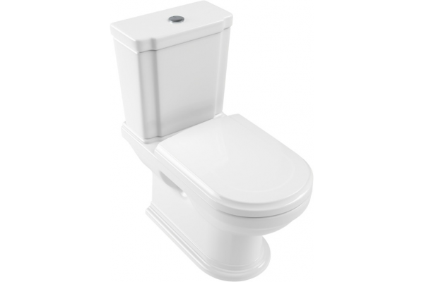 Унитаз-компакт Villeroy & Boch Hommage 666210R1 альпийский белый 37x73.5 см