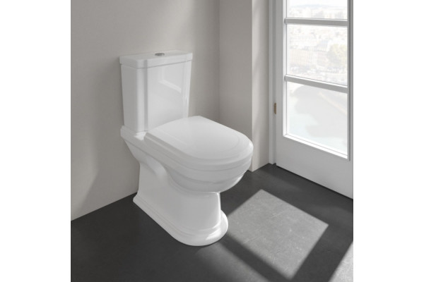 Унитаз-компакт Villeroy & Boch Hommage 666210R1 альпийский белый 37x73.5 см