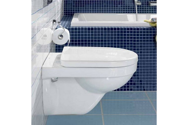 Унитаз подвесной Villeroy & Boch O Novo Directflush с микролифтом, белый, овальный, 36x56 см