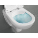 Унитаз подвесной Villeroy & Boch O Novo Directflush с микролифтом, белый, овальный, 36x56 см