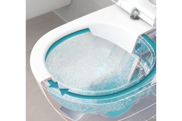 Унитаз подвесной Villeroy & Boch O Novo Directflush с микролифтом, белый, овальный, 36x56 см