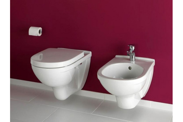 Унитаз подвесной Villeroy & Boch O Novo Directflush с микролифтом, белый, овальный, 36x56 см