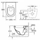 Унитаз подвесной Villeroy & Boch Subway alpin белый, овальный, 37x56 см