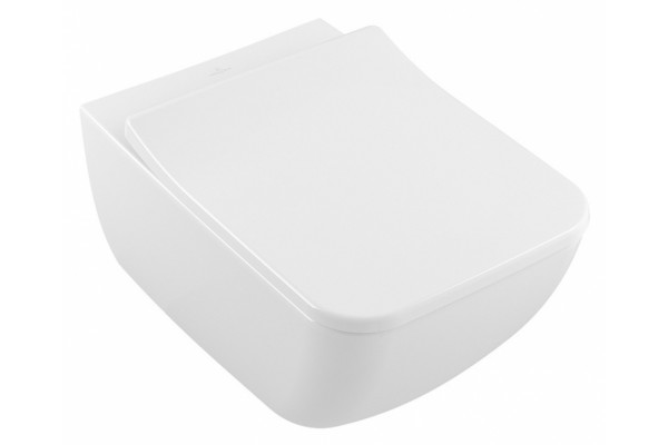 Унитаз подвесной Villeroy & Boch Venticello alpin белый, прямоугольный, 37.5x56 см