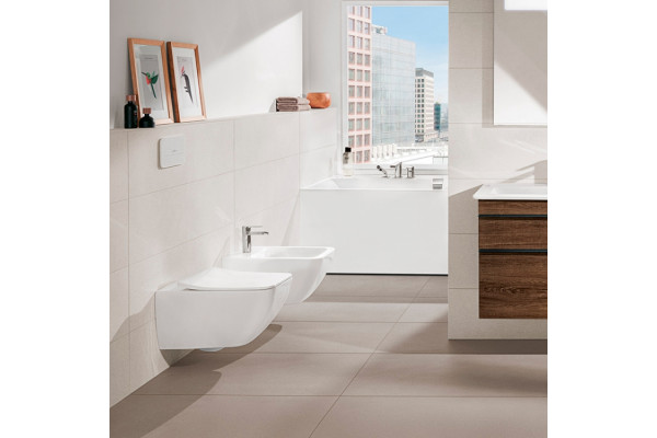 Унитаз подвесной Villeroy & Boch Venticello alpin белый, прямоугольный, 37.5x56 см