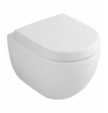 Унитаз подвесной Villeroy & Boch Subway укороченный, alpin, белый, овальный, 35.5x48 см