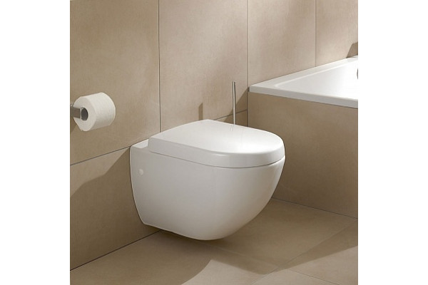 Унитаз подвесной Villeroy & Boch Subway укороченный, alpin, белый, овальный, 35.5x48 см