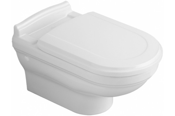 Унитаз подвесной Villeroy & Boch Hommage alpin белый, овальный, 37x60 см