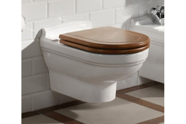 Унитаз подвесной Villeroy & Boch Hommage alpin белый, овальный, 37x60 см