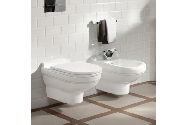 Унитаз подвесной Villeroy & Boch Hommage alpin белый, овальный, 37x60 см