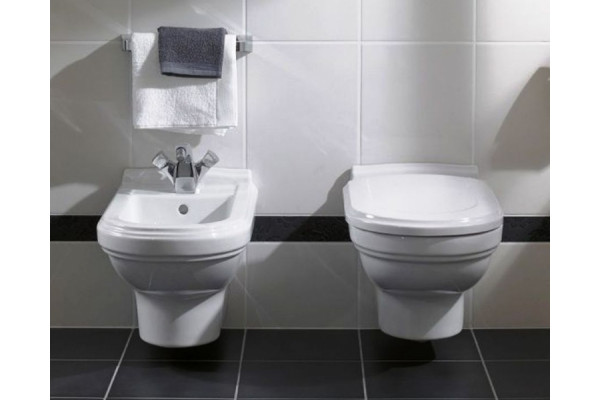 Унитаз подвесной Villeroy & Boch Hommage alpin белый, овальный, 37x60 см
