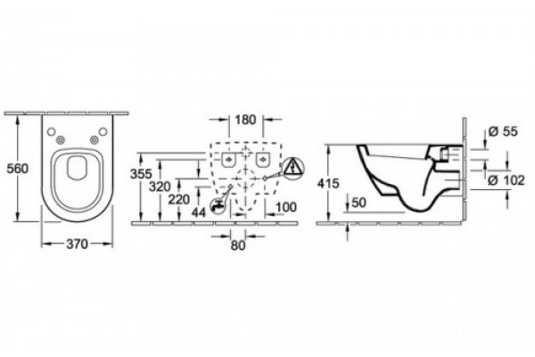 Унитаз подвесной Villeroy & Boch Subway 2.0 alpin белый, овальный, 37x56 см