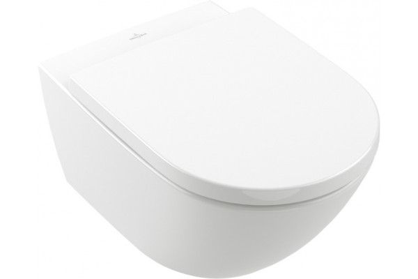 Унитаз подвесной Villeroy & Boch Subway 3.0 4670TS01 alpin, сиденье с микролифтом, белый, 37x56 см