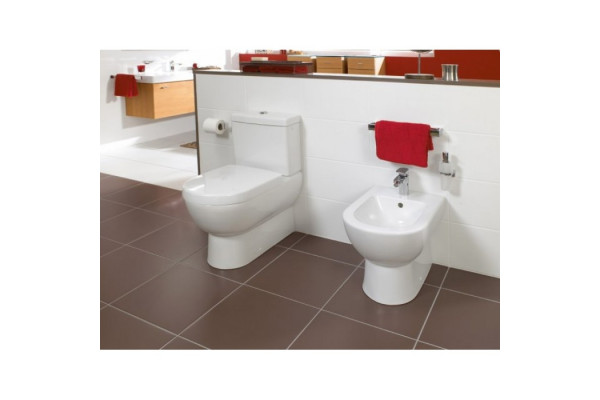 Унитаз-компакт Villeroy & Boch Subway alpin белый, овальный, 37x68 см