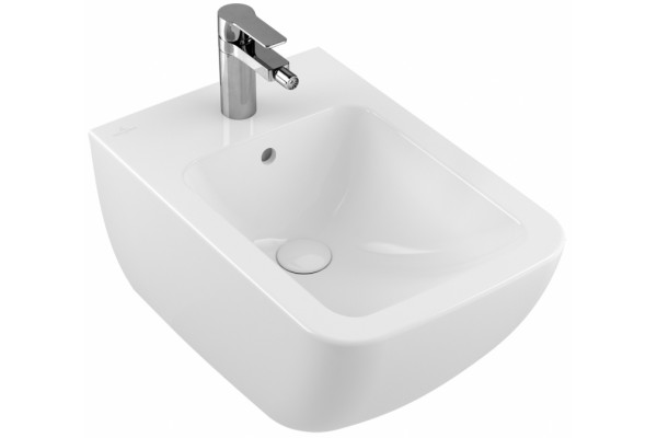 Биде подвесное Villeroy & Boch Venticello 441100R1 alpin цвет белый, прямоугольное, 37.5x56 см