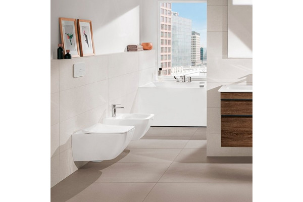 Биде подвесное Villeroy & Boch Venticello 441100R1 alpin цвет белый, прямоугольное, 37.5x56 см