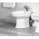 Биде напольное Villeroy & Boch Amadea alpin цвет белый, овальное, 38.5x65 см