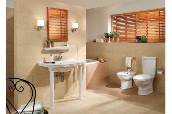 Биде напольное Villeroy & Boch Amadea alpin цвет белый, овальное, 38.5x65 см