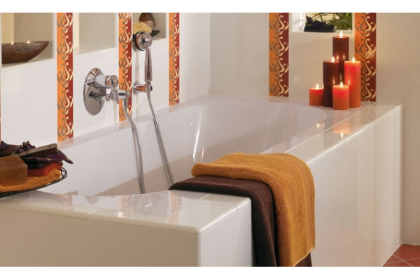Акриловая ванна Villeroy & Boch Oberon UBQ180OBE2V-01 180x80 см, с ножками, цвет альпийский белый