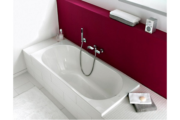 Акриловая ванна Villeroy & Boch Oberon 160х75 alpin прямоугольная, объем 125 л.