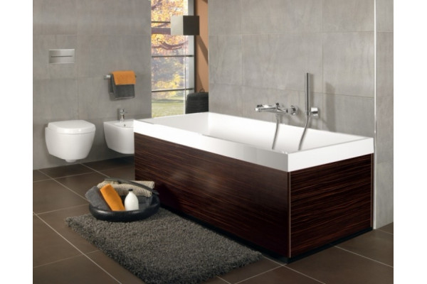 Акриловая ванна Villeroy & Boch Squaro 170х75 alpin прямоугольная, объем 195 л.