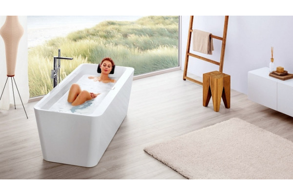 Акриловая ванна Villeroy & Boch Squaro Edge 12 170х75 alpin прямоугольная, объем 165 л.