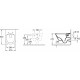 Унитаз подвесной Villeroy & Boch Omnia Architectura 5684HR01 белый, овальный, 37x53 см