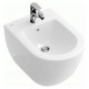 Биде подвесное Villeroy & Boch Subway 2.0 5400 00R1 alpin, Сeramicplus, цвет белый, овальное, 37.5x56.5 см