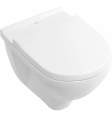 Унитаз подвесной Villeroy & Boch O Novo 5660HRR1 alpin, безободковый, белый, овальный, 36x56 см