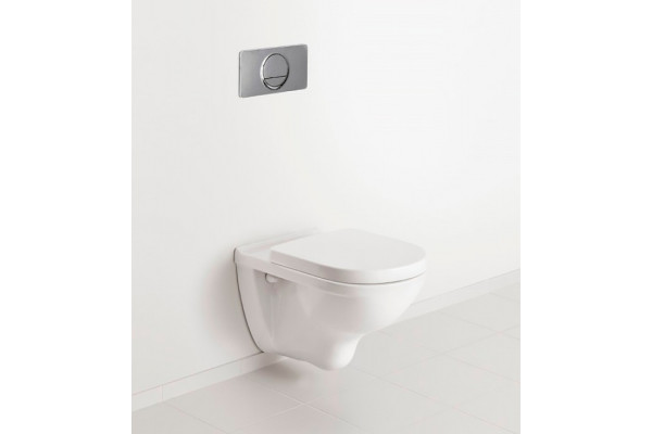 Унитаз подвесной Villeroy & Boch O Novo 5660HRR1 alpin, безободковый, белый, овальный, 36x56 см