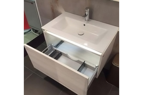 Мебельная раковина Villeroy & Boch Legato 4153 80R1 alpin CeramicPlus цвет белый, прямоугольная