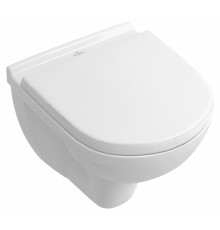 Унитаз подвесной Villeroy & Boch O Novo alpin, с микролифтом, белый, овальный, 36x49 см