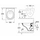 Унитаз подвесной Villeroy & Boch O Novo alpin, с микролифтом, белый, овальный, 36x49 см
