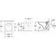 Унитаз подвесной Villeroy & Boch O Novo 5688HR01 alpin, безободковый, белый, антивсплеск, 36x49 см