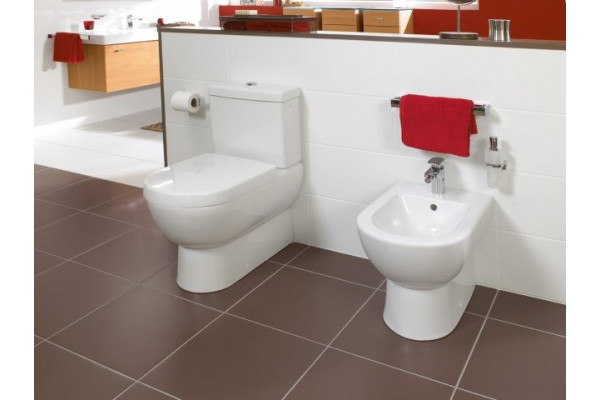 Унитаз-компакт Villeroy & Boch Subway alpin белый, овальный, 37x68 см