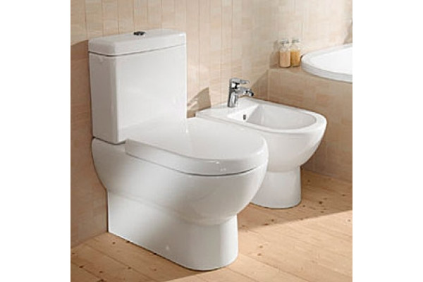 Унитаз-компакт Villeroy & Boch Subway alpin белый, овальный, 37x68 см