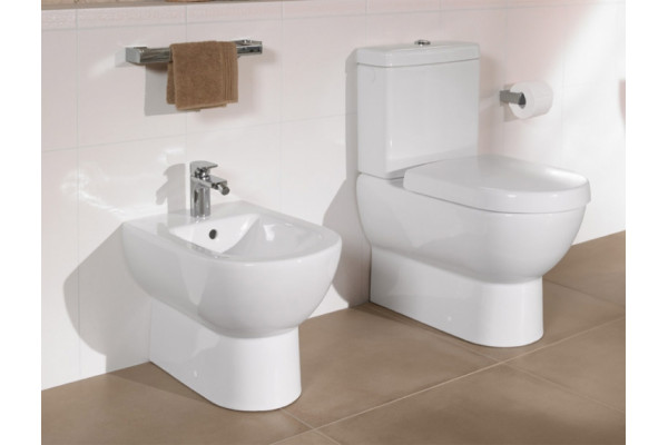 Унитаз-компакт Villeroy & Boch Subway alpin белый, овальный, 37x68 см