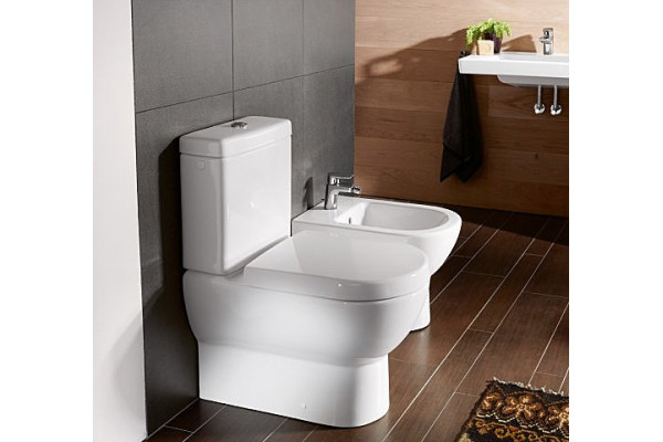 Унитаз-компакт Villeroy & Boch Subway alpin белый, овальный, 37x68 см