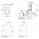 Унитаз-компакт Villeroy & Boch Subway alpin белый, овальный, 37x68 см