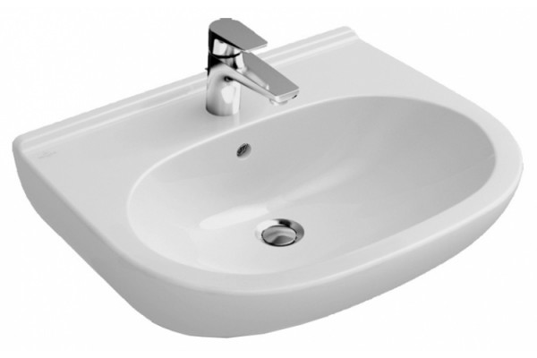Раковина Villeroy & Boch O цвет белый, полукруглая, с переливом