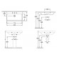 Раковина Villeroy & Boch Avento 4156 8001 alpin цвет белый, прямоугольная