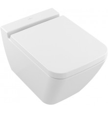 Унитаз подвесной Villeroy & Boch Finion 4664R0R1 alpin, Ceramicplus, белый, прямоугольный, 37.5x56 см