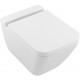Унитаз подвесной Villeroy & Boch Finion 4664R0R1 alpin, Ceramicplus, белый, прямоугольный, 37.5x56 см