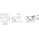 Унитаз подвесной Villeroy & Boch Finion 4664R0R1 alpin, Ceramicplus, белый, прямоугольный, 37.5x56 см