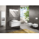 Унитаз подвесной Villeroy & Boch Venticello 4611RSR1 безободковый, Ceramicplus, белый, прямоугольный, 37.5x56 см