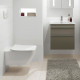 Унитаз подвесной Villeroy & Boch Venticello 4611RSR1 безободковый, Ceramicplus, белый, прямоугольный, 37.5x56 см