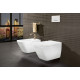 Биде подвесное Villeroy & Boch Finion 446500R1 alpin, Ceramicplus, цвет белый, прямоугольное, 37.5x56 см