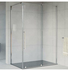 Душевой уголок Vincea Arno VSR-1A8012CL 120х80х200 профиль хром, стекло прозрачное , прямоугольный, двери раздвижные