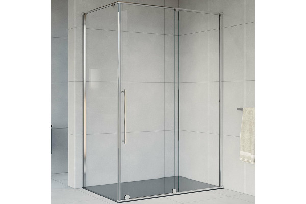 Душевой уголок Vincea Arno VSR-1A8014CL 140х80х200 профиль хром, стекло прозрачное , прямоугольный, двери раздвижные
